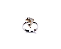 Anello Stocco Gioielli Bambino in Oro bianco Zircone ANS 63 - ANS 63